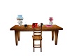 V day writing table