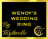 WENDY'S WEDDING RING