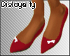 *D* Red Flats w Bow