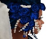 voile mariée fleur bleu