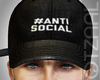 Q| ANTISOCIAL Black cap