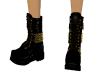 ~Chained Gold Black Boot