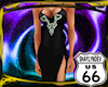 SD Sequin Gown Black Wht