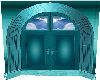 Animated Dbl Doors Teal