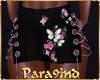 P9)Blk Butterfly Skirt