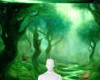 Mystic green forest bg