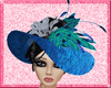 dimond peacock hat