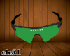OA. green glasses