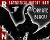 BLACK ORNATE WITCH HAT!