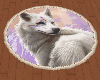 Painted Wolf Round Rug