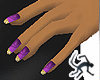 Lt Purple & Gold Nails