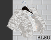 White fur layer jacket