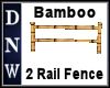 2 rail bamboo fence
