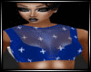 Blue Cross Sheer Top