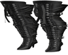 BlackLeather Thigh Boot