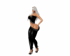 pantalon, blusa cuero