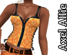 AA Orange Floral Corset