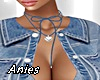 *A* Denim Bow Heart AB