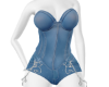 Denim Corset Set