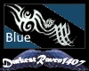 Blue Tribal Arm Tats