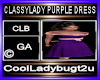 CLASSYLADY PURPLE DRESS