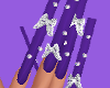 $Purple Butterfly Nails