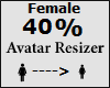 Avatar scaler 40% Female