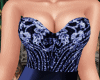 Busty Blue Gown