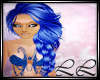Mermaid Blue Hair Long