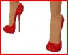 red sparkle heel