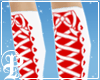 LaceUpPrint Socks - Red1