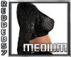Black Sequin  Medium