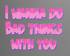 Bad things sign
