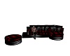 Black Red Gothic Couch
