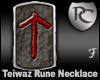 Teiwaz Rune Necklace