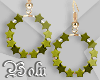 Olive Stars Earrings