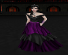 black/purple dress