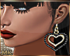 MK Gold Heart Earrings