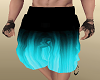 Shorts Blue Flame