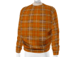 Orange Plaid Sweater
