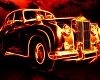 Flaming Car