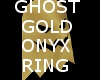 GHOST GOLD ONYX RING