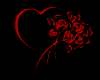 Sticker Heart & Flowers