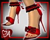 Girly Heels - Red/Black