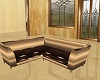 MP~GOLD&BROWN COUCH