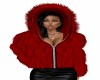 RED Winter Fur Coat