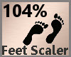 Feet Scale 104% F