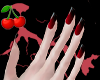 C. Eva black+red nails