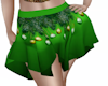 Green holiday skirt