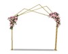 soft pink roses arch